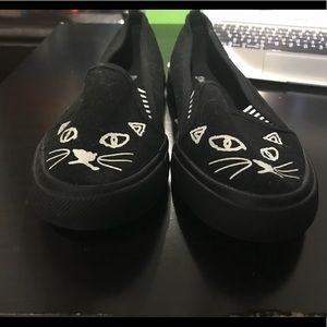 Black Cat Slip-ONS